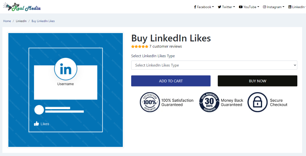 Buy Real Media Buy LinkedIn Likes