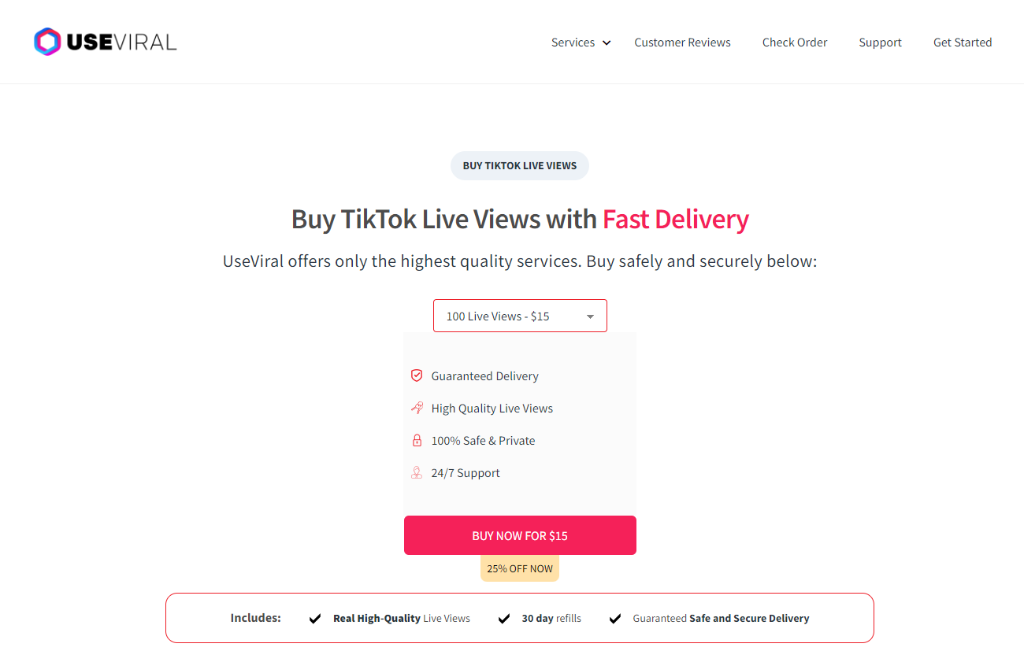 UseViral Buy TikTok Live Views