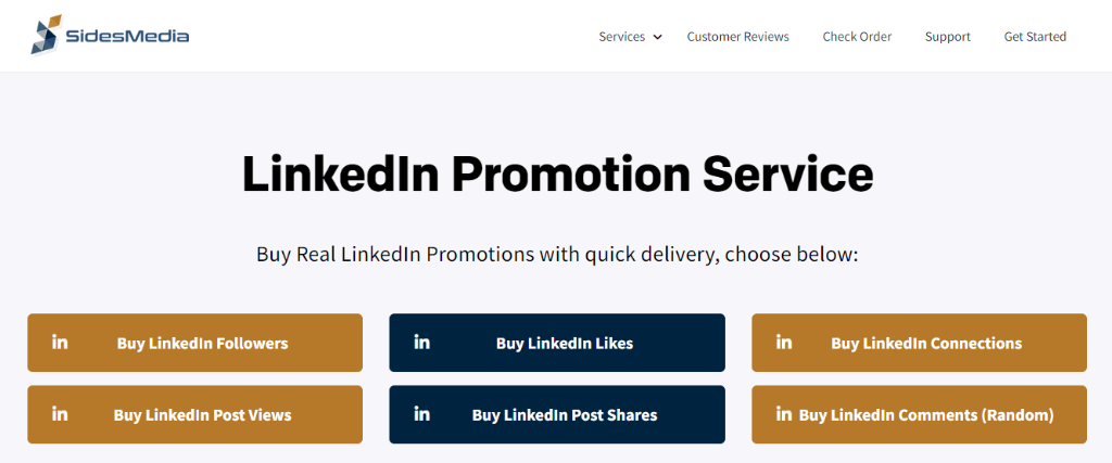 SidesMedia LinkedIn Promotion Service
