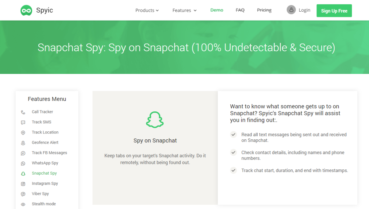 Spyic Snapchat Hacking